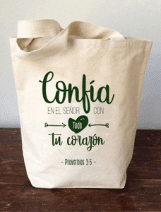 Bolsas de tocuyo con base para sublimar