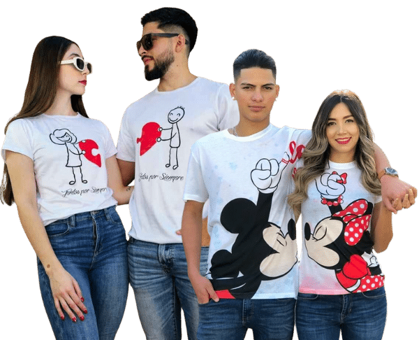 polos para parejas personalizados para enamorados en lima