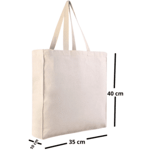 Bolsa de Tocuyo con Fuelle 35x40x10 cm