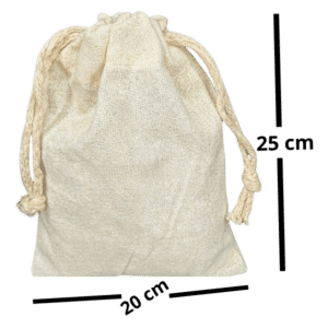 Bolsa de Tocuyo con Pita Ajustable 20x25 cm