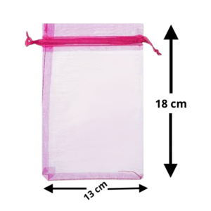 Bolsa de Organza 13x18 cm con Pita Ajustable